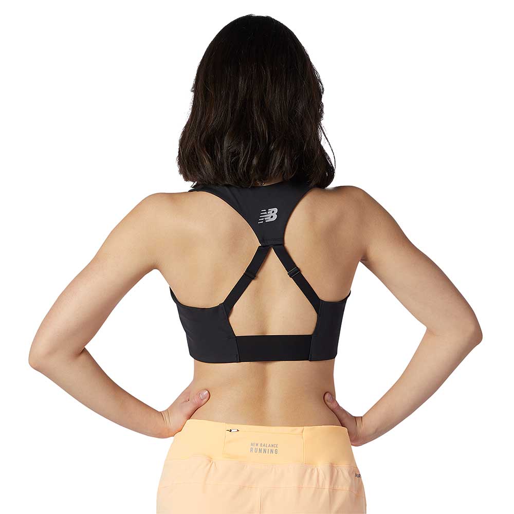 Women's NB Power X Front Zip Bra - Black