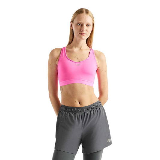 Women's NB Essential Run Bra - Pink