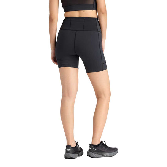 Women's NB Sleek Storage Race Short 6" - Black