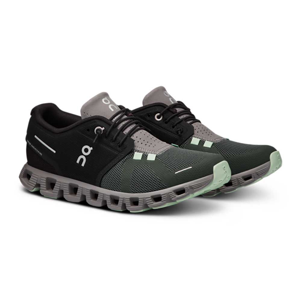 Women's Cloud 5 Running Shoe - Black/Lead - Regular (B)