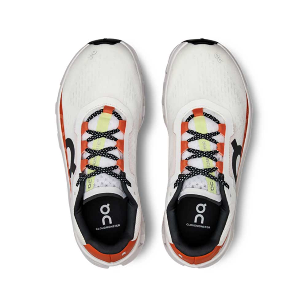 Women's Cloudmonster Running Shoe - Undyed-White/Flame - Regular (B)