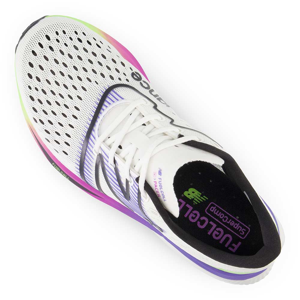 Women's FuelCell SuperComp Pacer Running Shoe - White/Electric Indigo - Regular (B)