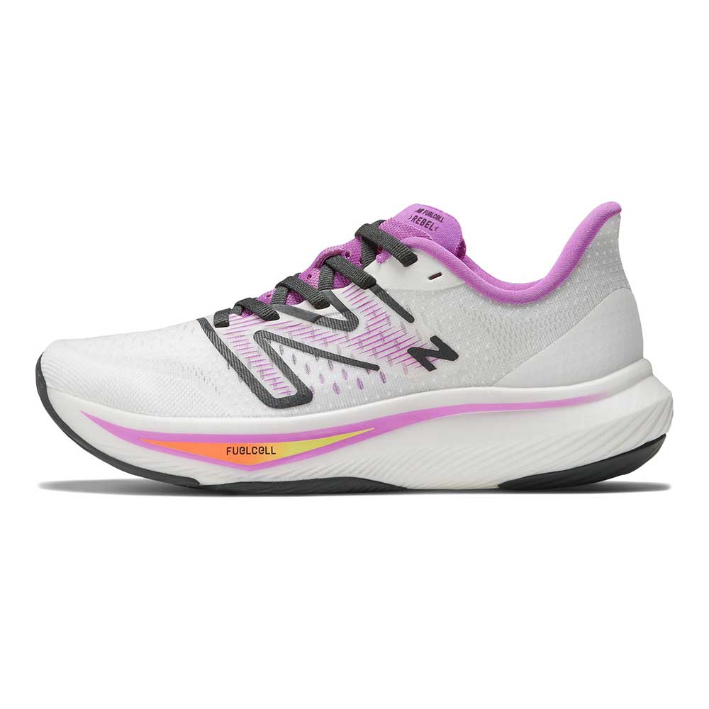Women's FuelCell Rebel v3 Running Shoe - White/Cosmic Rose - Regular (B)