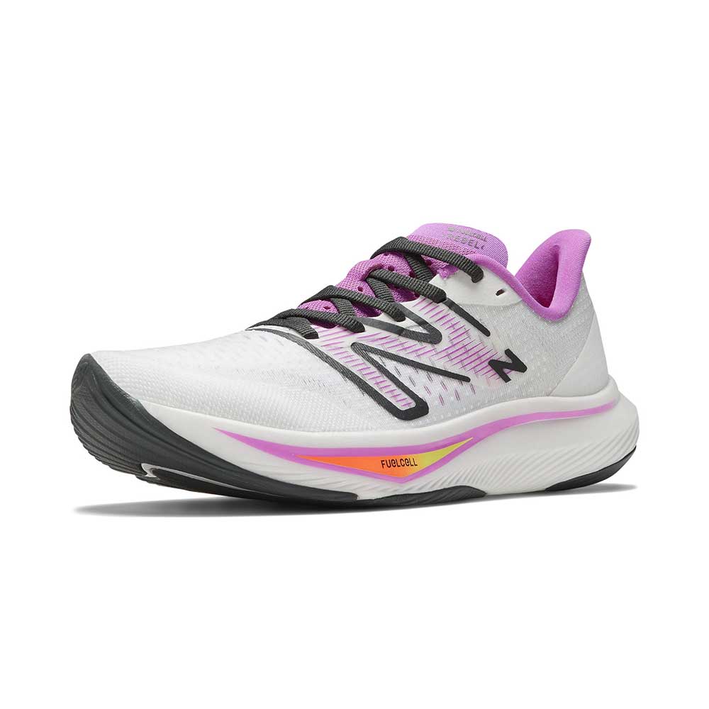 Women's FuelCell Rebel v3 Running Shoe - White/Cosmic Rose - Regular (B)
