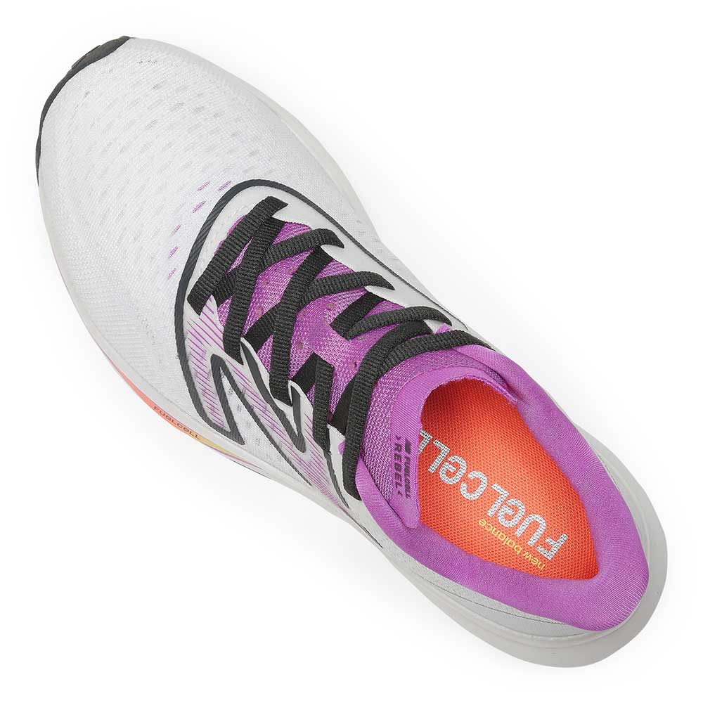 Women's FuelCell Rebel v3 Running Shoe - White/Cosmic Rose - Regular (B)