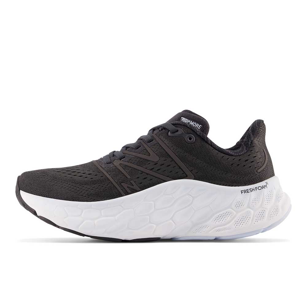 Women's Fresh Foam X More v4 Running Shoe - Black/Starlight - Wide (D)