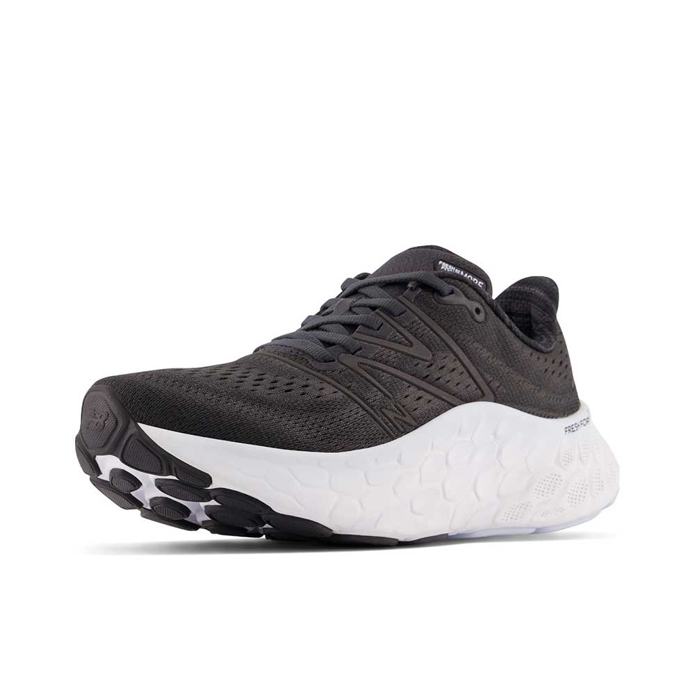 Women's Fresh Foam X More v4 Running Shoe - Black/Starlight - Wide (D)
