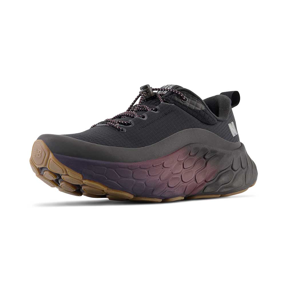 Women's Fresh Foam X More v4 Permafrost Running Shoe - Black/Nb Burgundy -Regular (B)