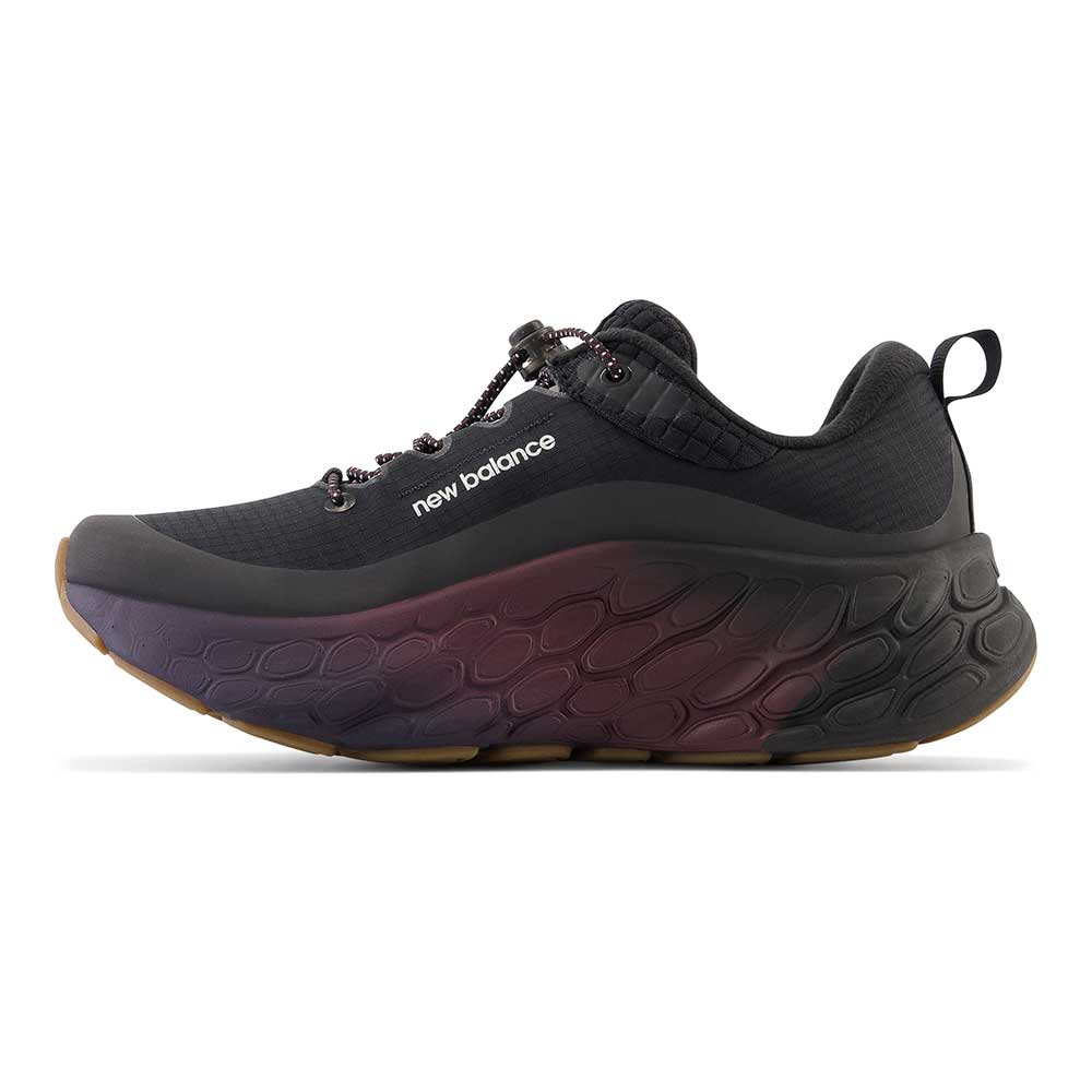 Women's Fresh Foam X More v4 Permafrost Running Shoe - Black/Nb Burgundy -Regular (B)