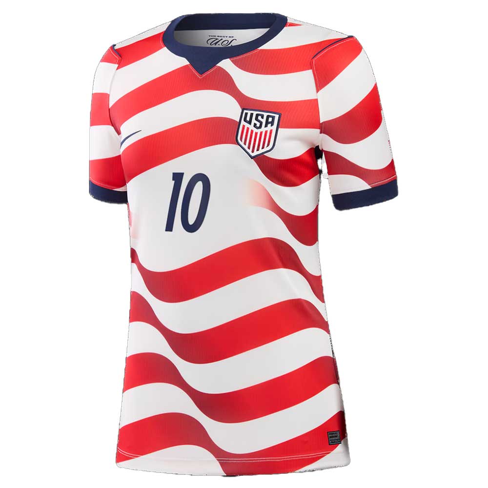 Women's USMNT 2026 Home Jersey PULISIC #10 - Sail/Midnight Navy/Midnight Navy