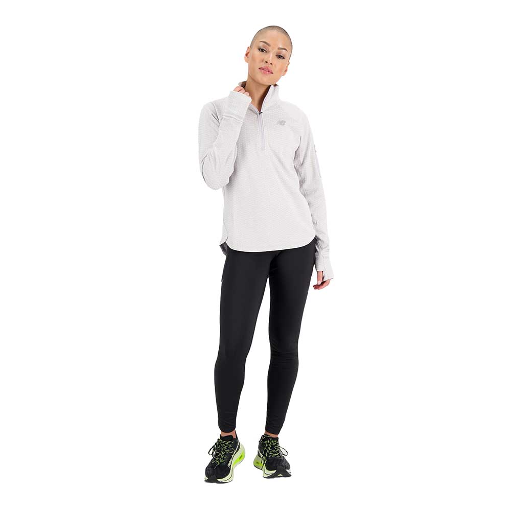 Women's NB Heat Grid Half Zip - Grey Violet Heather