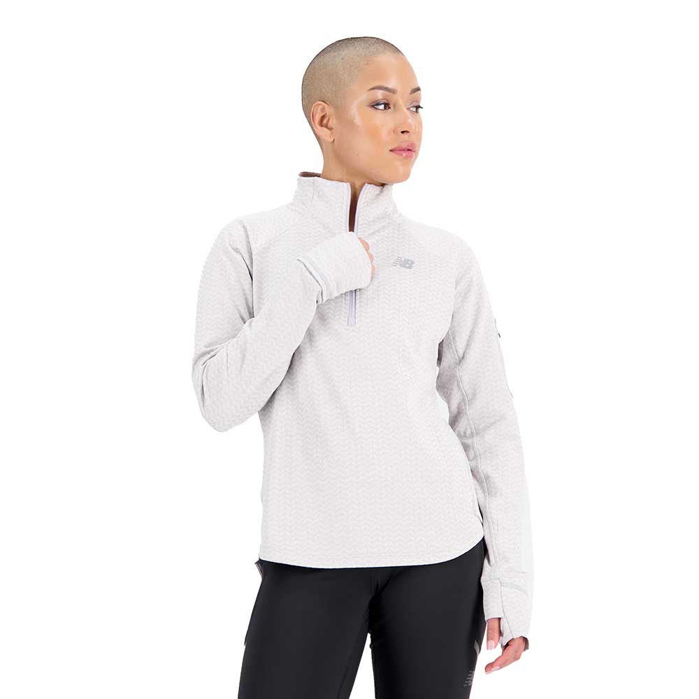 Women's NB Heat Grid Half Zip - Grey Violet Heather