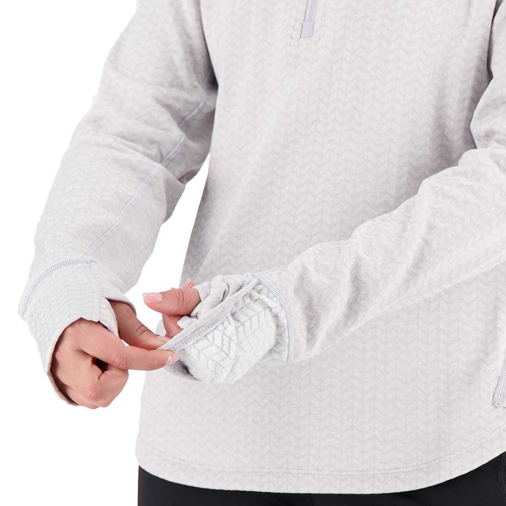 Women's NB Heat Grid Half Zip - Grey Violet Heather