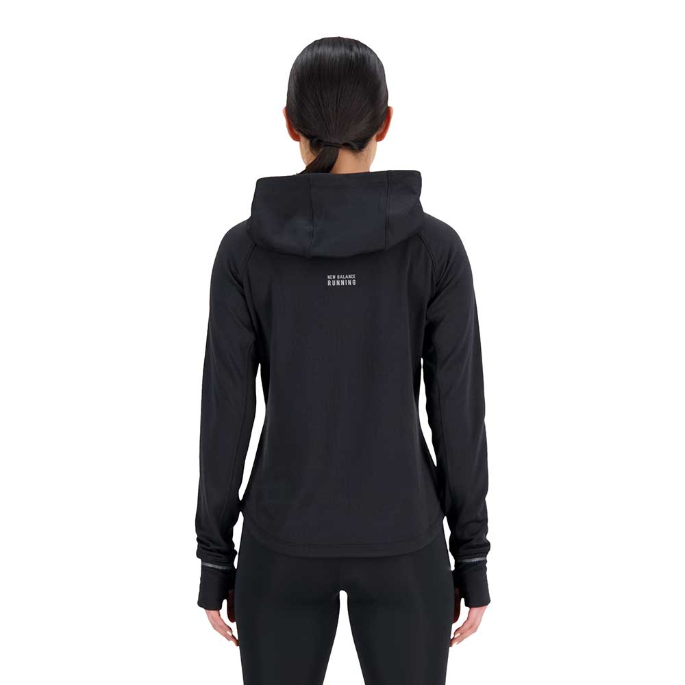 Women's NB Heat Grid Hoodie Pullover - Black