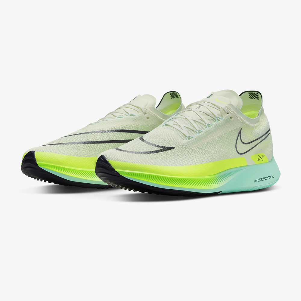 Men's Nike ZoomX Streakfly Racing Shoes - Coconut Milk/Cave Purple- Regular (D)