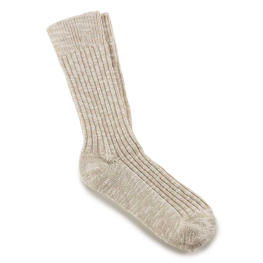 Women's Cotton Slub Socks - Vanilla