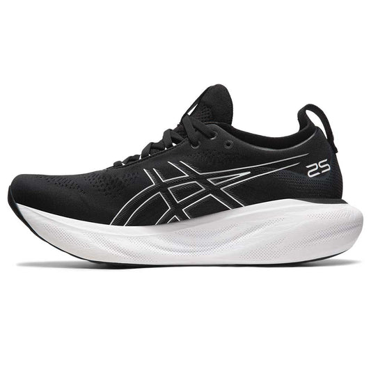 Men's Gel-Nimbus 25 Running Shoe - Black/Pure Silver- Regular (D)