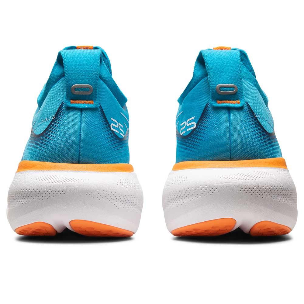Men's Gel-Nimbus 25 Running Shoes - Island Blue/Sun Peach - Regular (D)