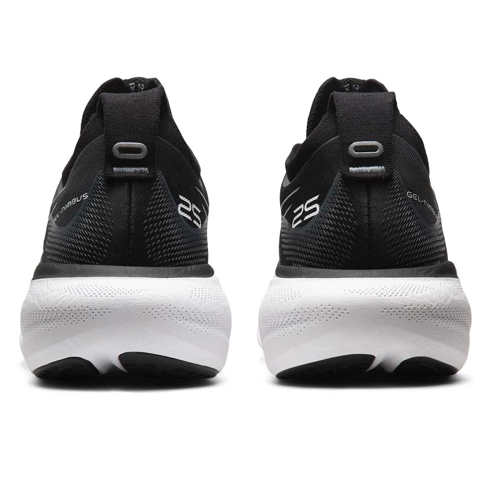 Men's Gel-Nimbus 25 Running Shoe - Black/Pure Silver- Wide (2E)