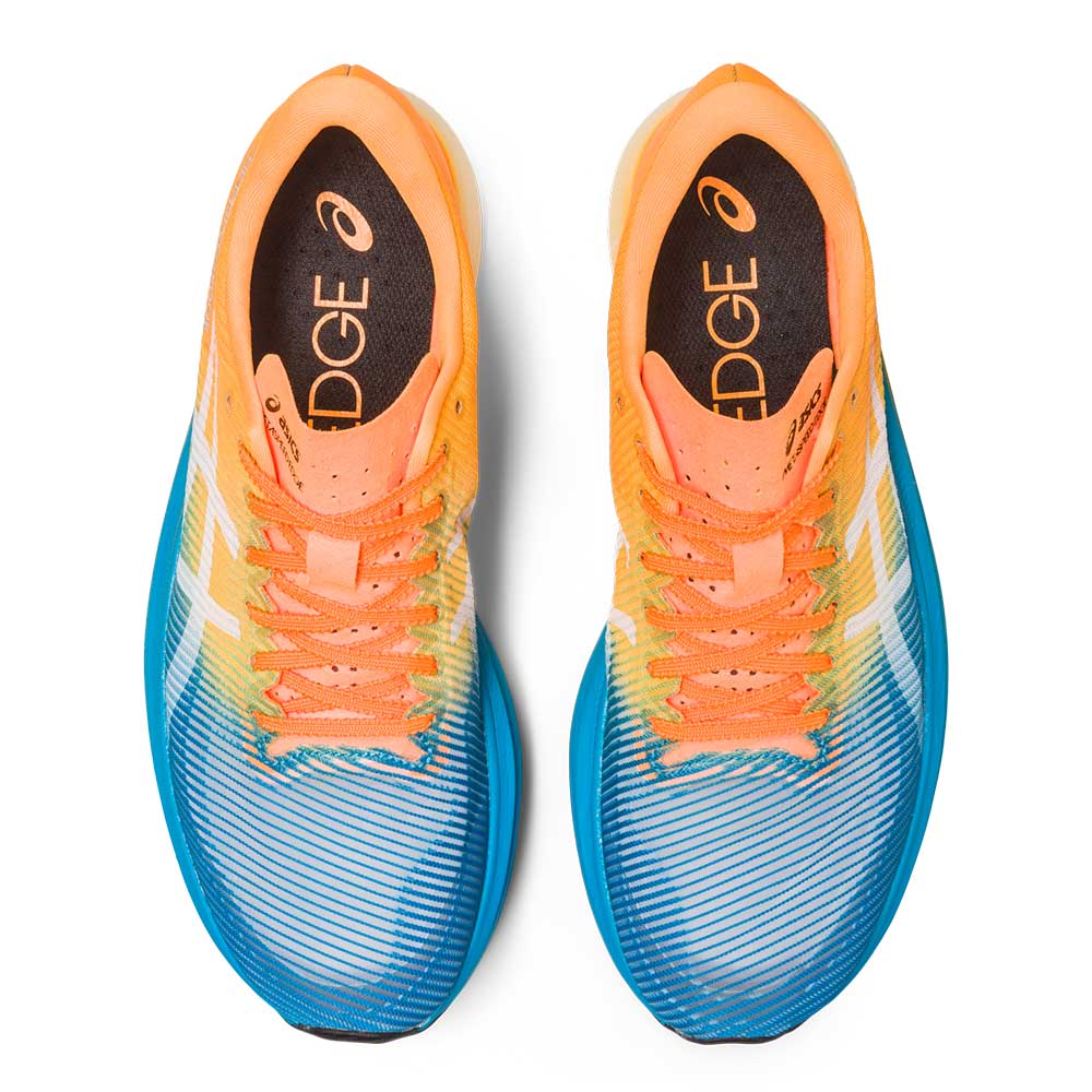 Unisex Metaspeed Edge+ Running Shoe- Island Blue/Orange Pop- Regular (D)