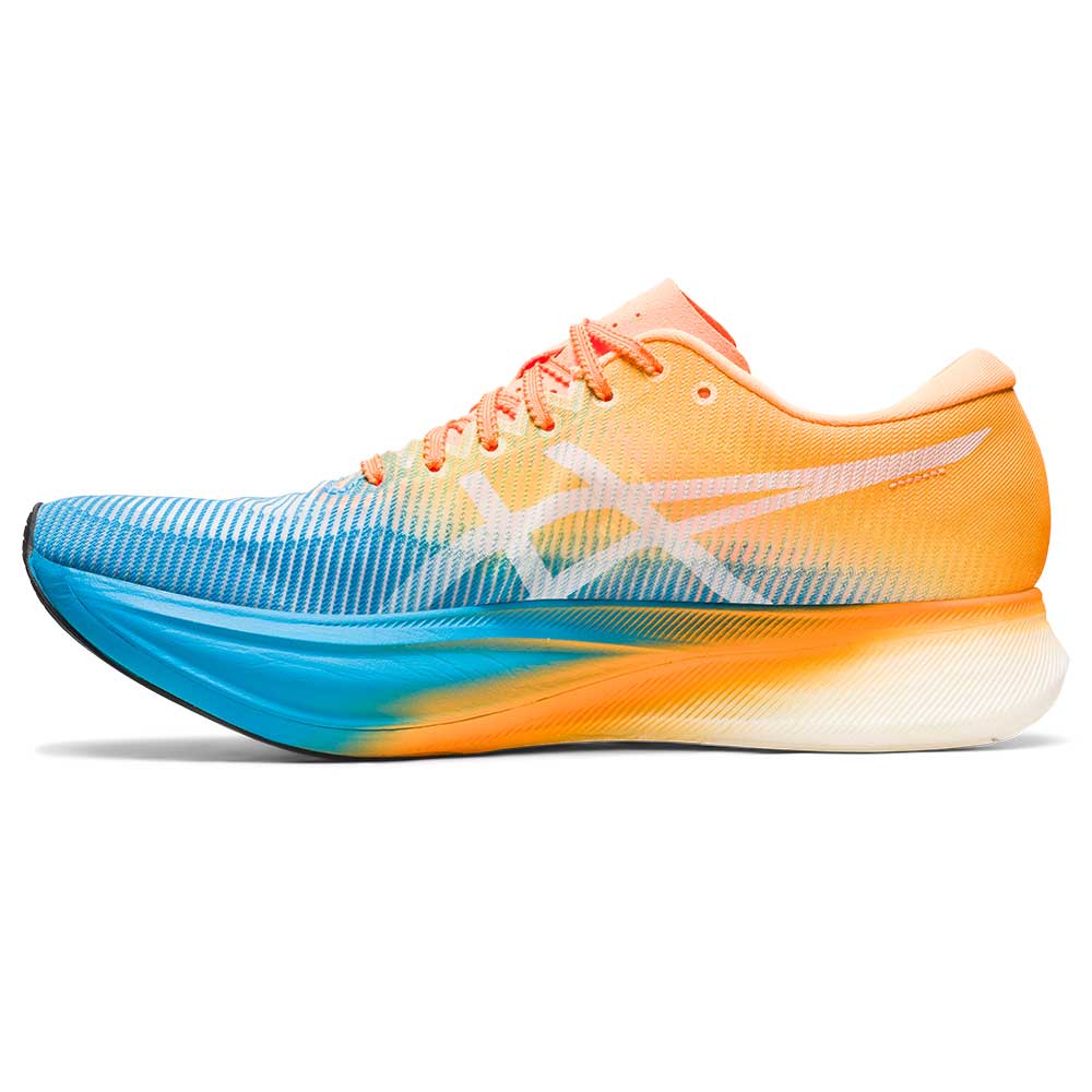 Unisex Metaspeed Edge+ Running Shoe- Island Blue/Orange Pop- Regular (D)