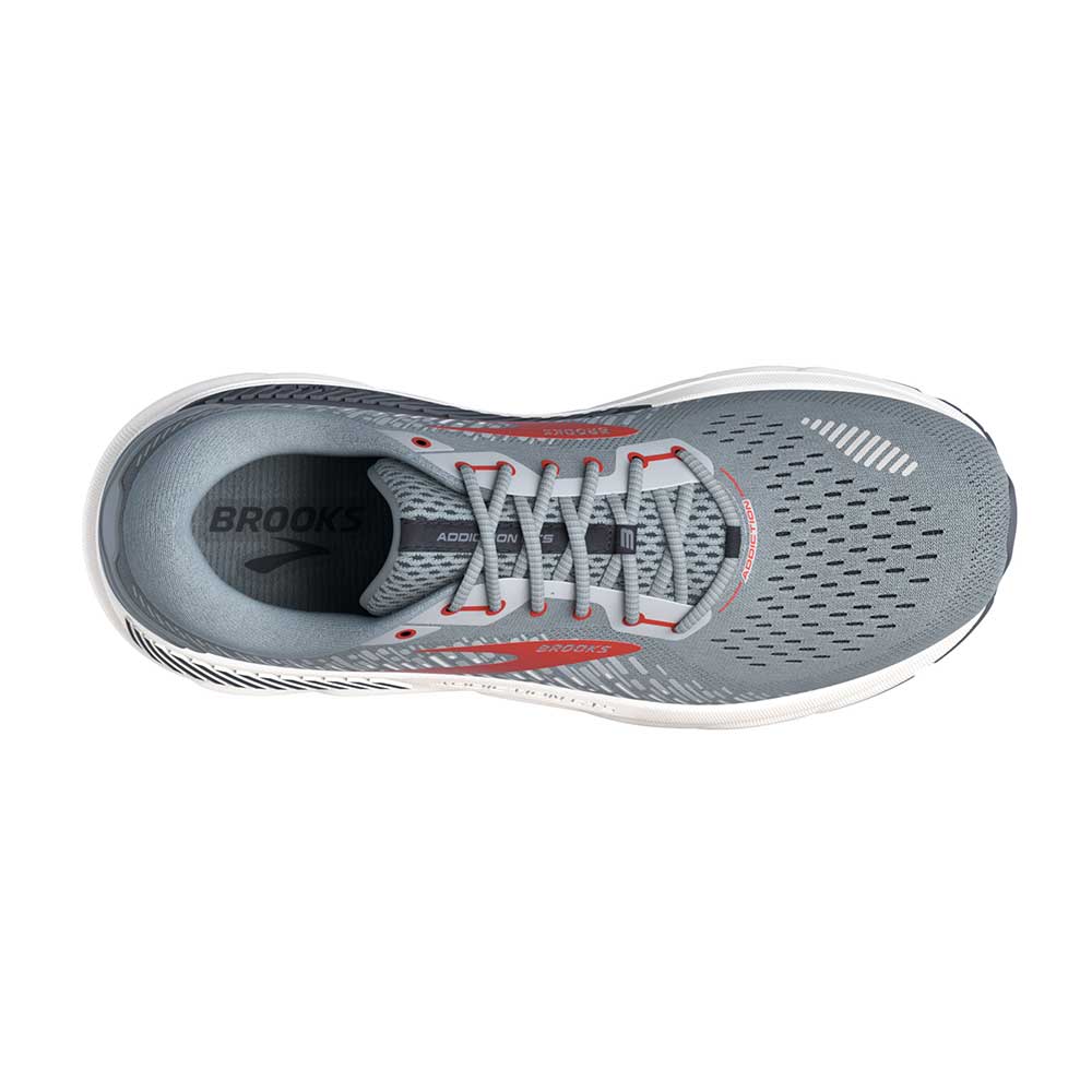 Men's Addiction GTS 15 Running Shoe - Grey/Ebony/Chili Oil - Extra Wide (4E)