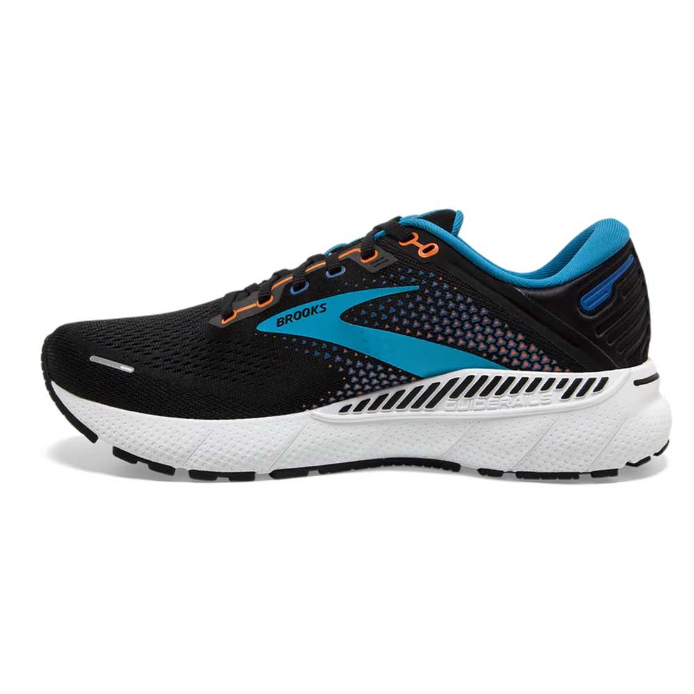 Men's Adrenaline GTS 22 Running Shoe - Black/Blue/Orange- Regular (D)