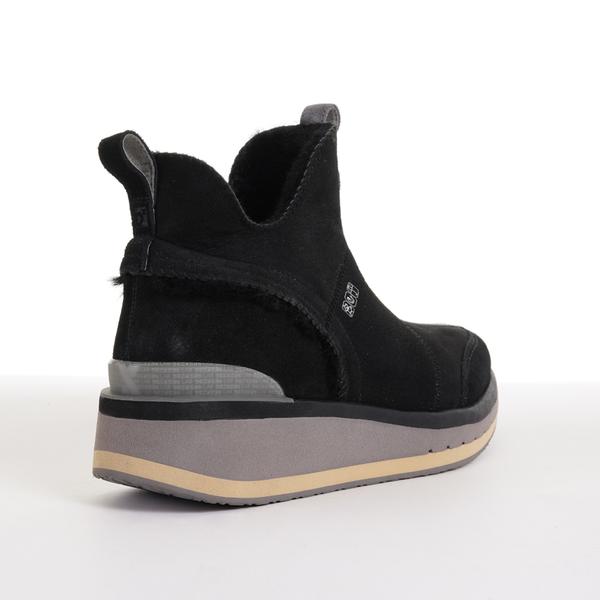 Women's KO-Z SNPR Mid Wedge Lifestyle Boot - Black/Satellite - Regular (B)
