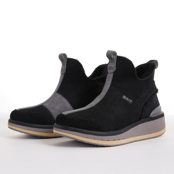 Women's KO-Z SNPR Mid Wedge Lifestyle Boot - Black/Satellite - Regular (B)