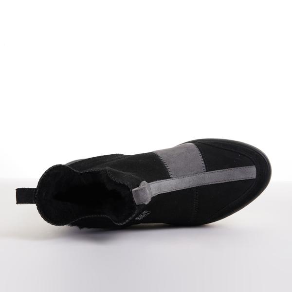 Women's KO-Z SNPR Mid Wedge Lifestyle Boot - Black/Satellite - Regular (B)