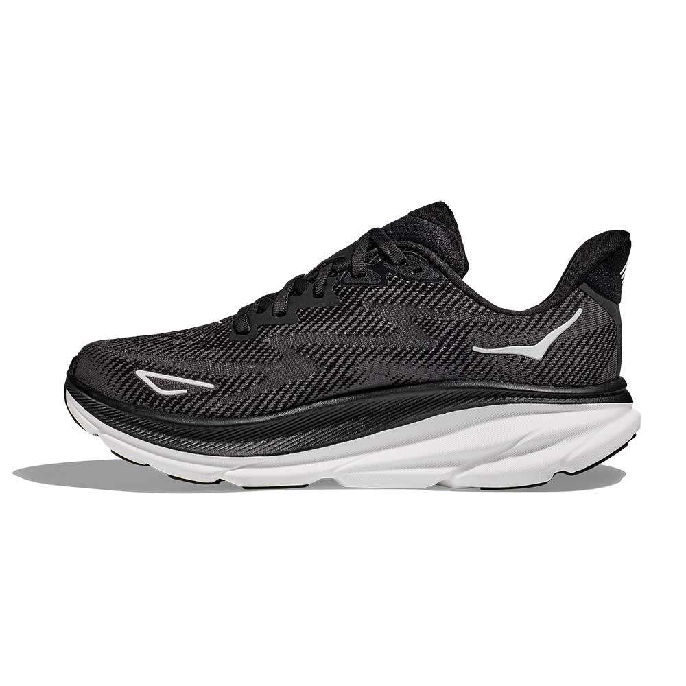 Men's Clifton 9 Running Shoe - Black/White