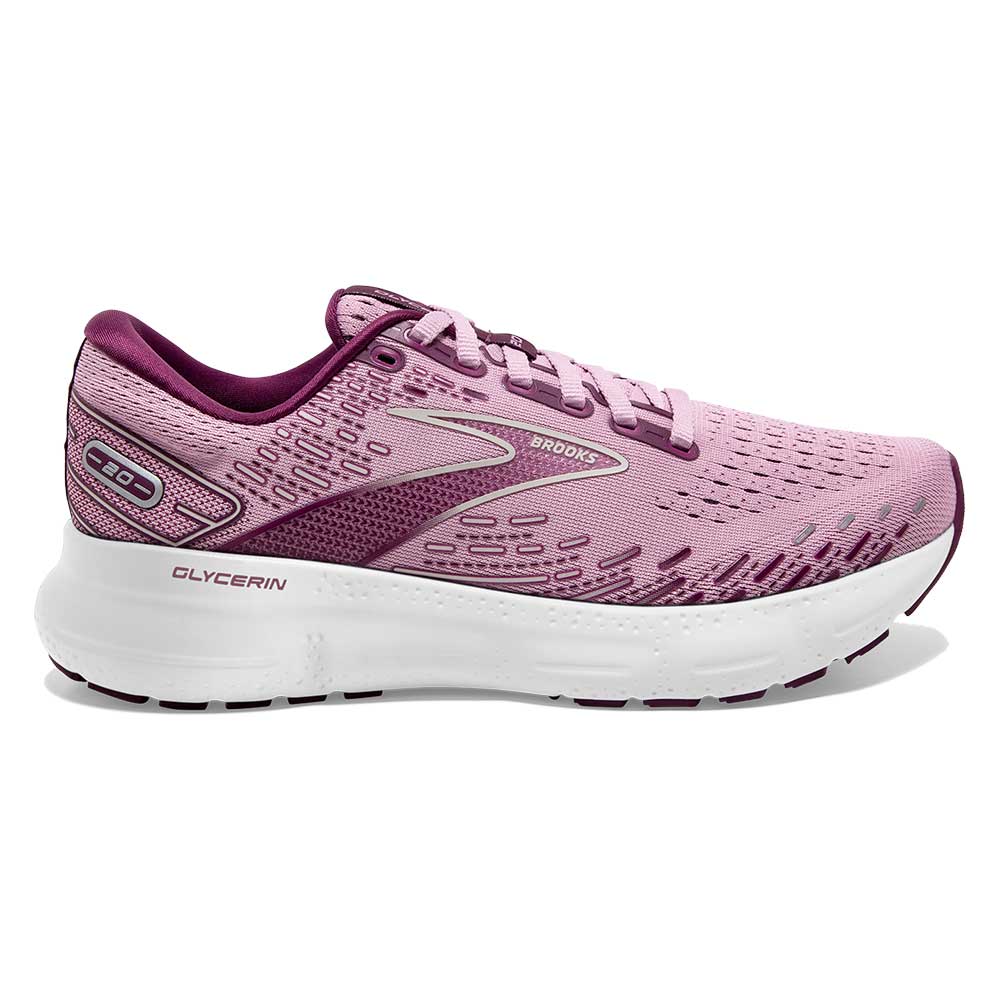Women's Glycerin 20 Running Shoe - Mauve/Grape Wine/Grey - Regular (B) –  Gazelle Sports