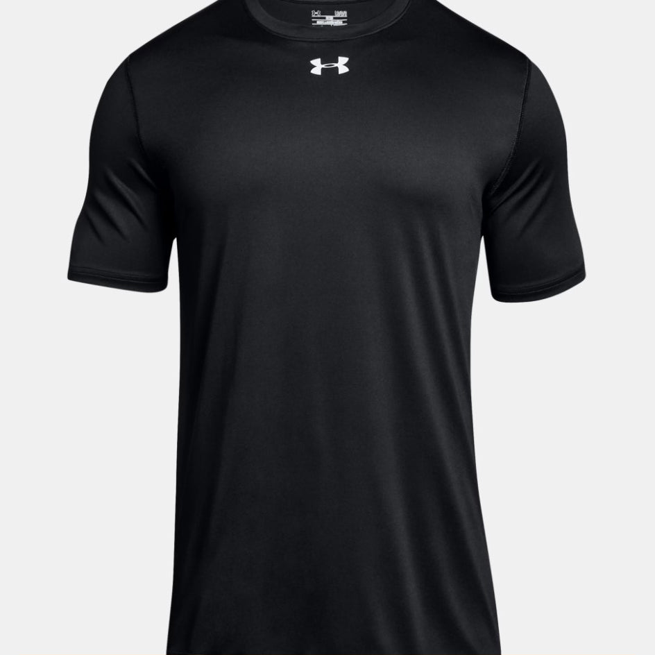 Men's UA Locker 2.0 Short Sleeve Shirt - Black/Metallic Silver