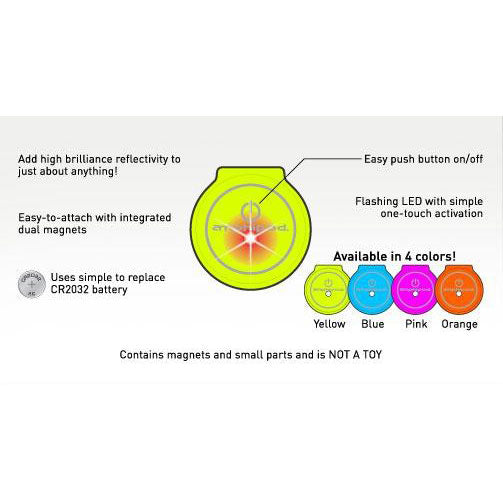 Flash Dot Mini LED 2-Pack Light - Yellow