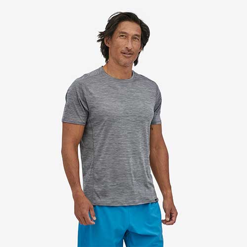 Men's Capilene Cool Lightweight Shirt - Forge Grey - Feather Grey X-Dye