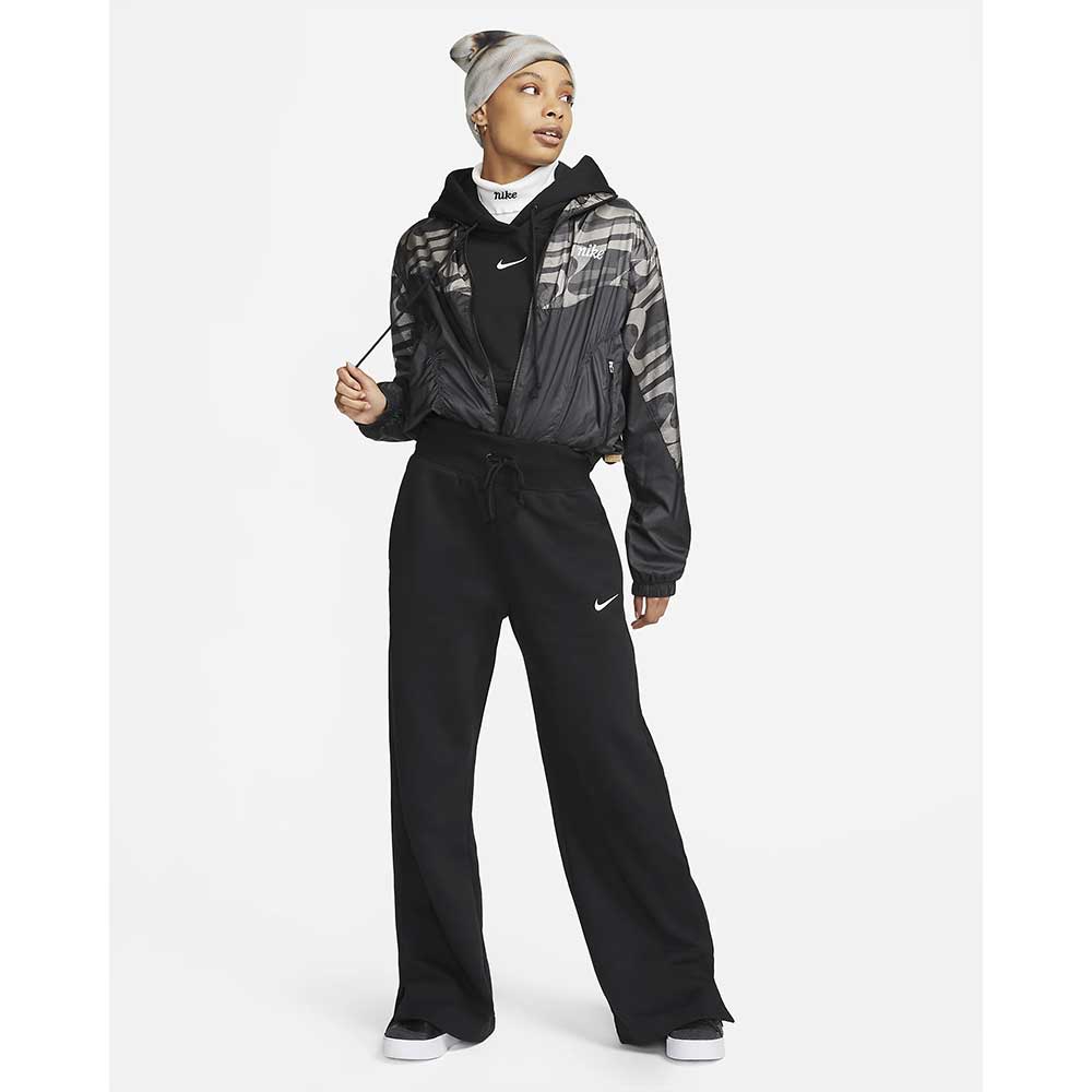 Women's Fleece High Rise Pant Wide - Black