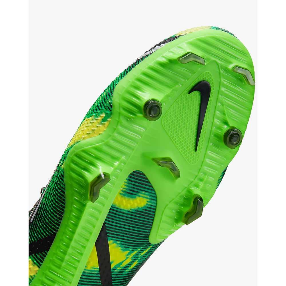 Unisex Phantom GT2 Pro SW FG Soccer Shoe - Black/MTLC Platinum Green-Regular (D)