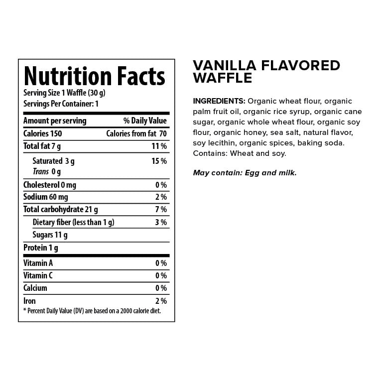Organic Waffle - Vanilla
