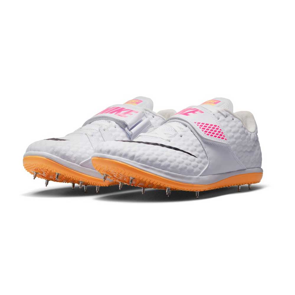 Unisex Nike Air Zoom High Jump Elite Spike - White/Black/Laser Pink - Regular (D)