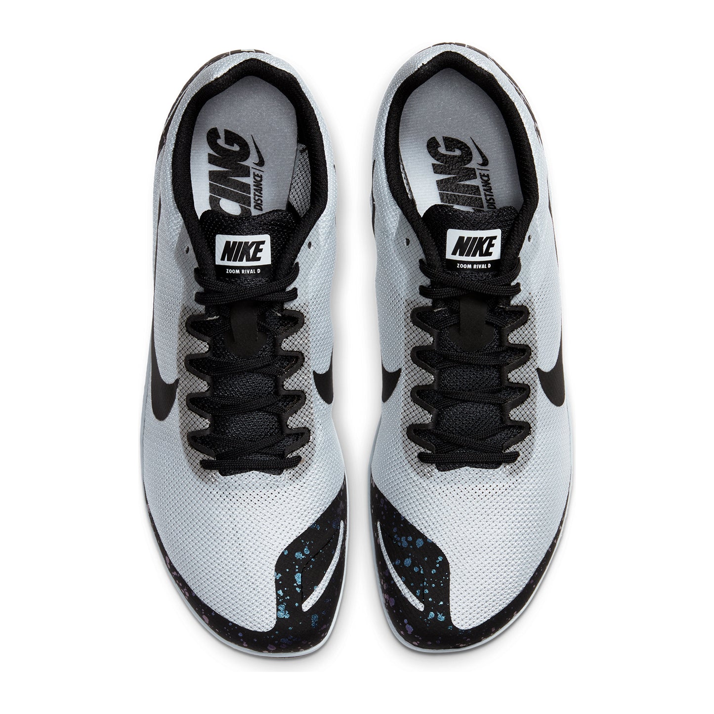 Unisex Zoom Rival D 10 Track Spike - Pure Platinum/Black/Indigo Fog-Regular (D)
