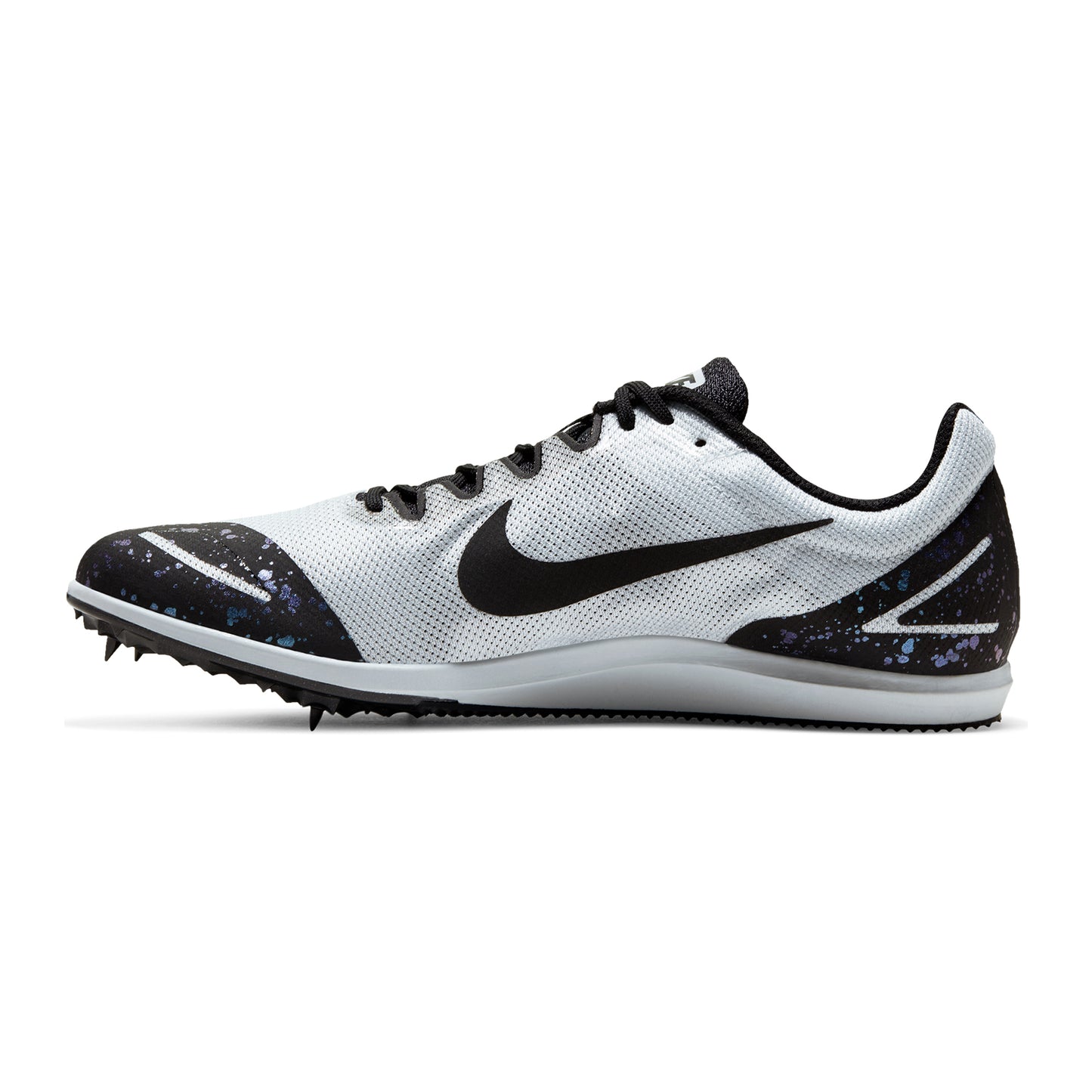 Unisex Zoom Rival D 10 Track Spike - Pure Platinum/Black/Indigo Fog-Regular (D)