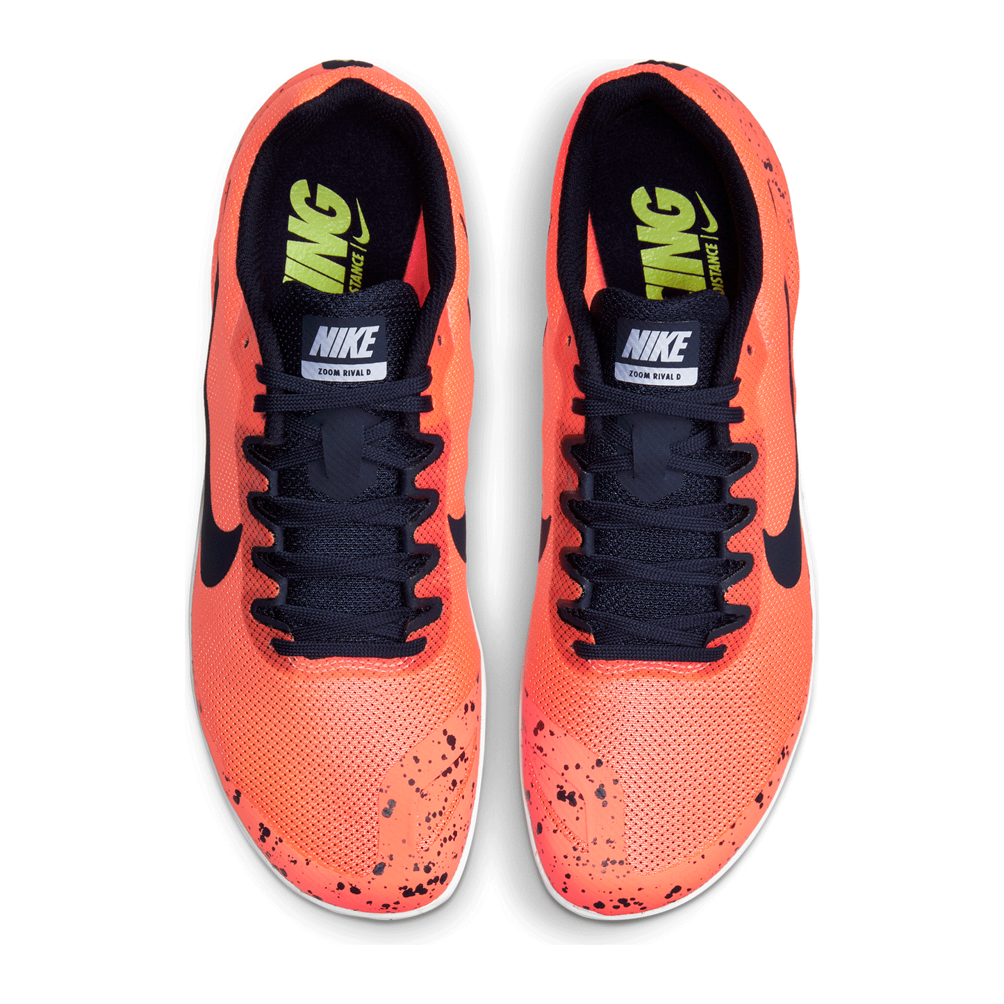 Unisex Zoom Rival D 10 Track Spike - Bright Mango/Blackened Blue/Purple Pulse-Regular (D)