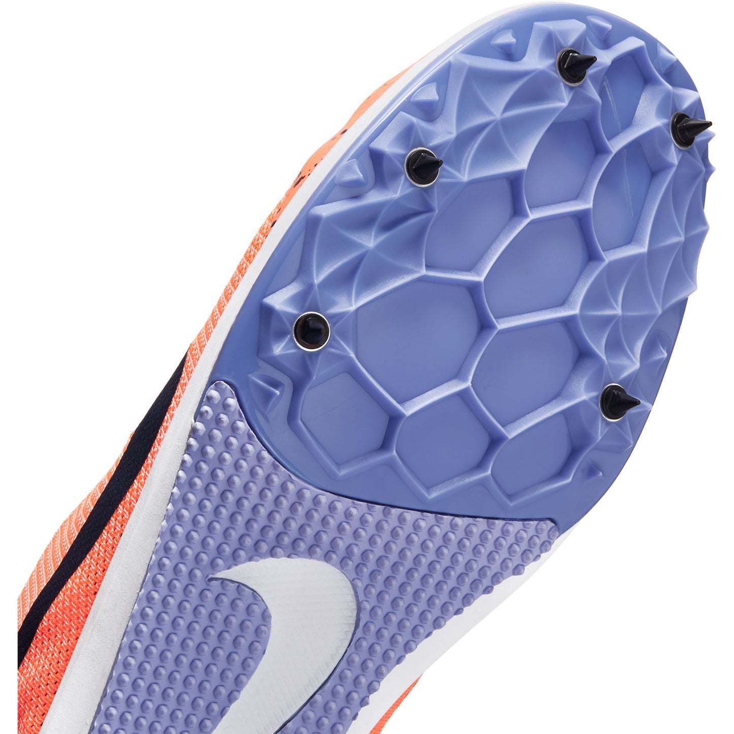 Unisex Zoom Rival D 10 Track Spike - Bright Mango/Blackened Blue/Purple Pulse-Regular (D)