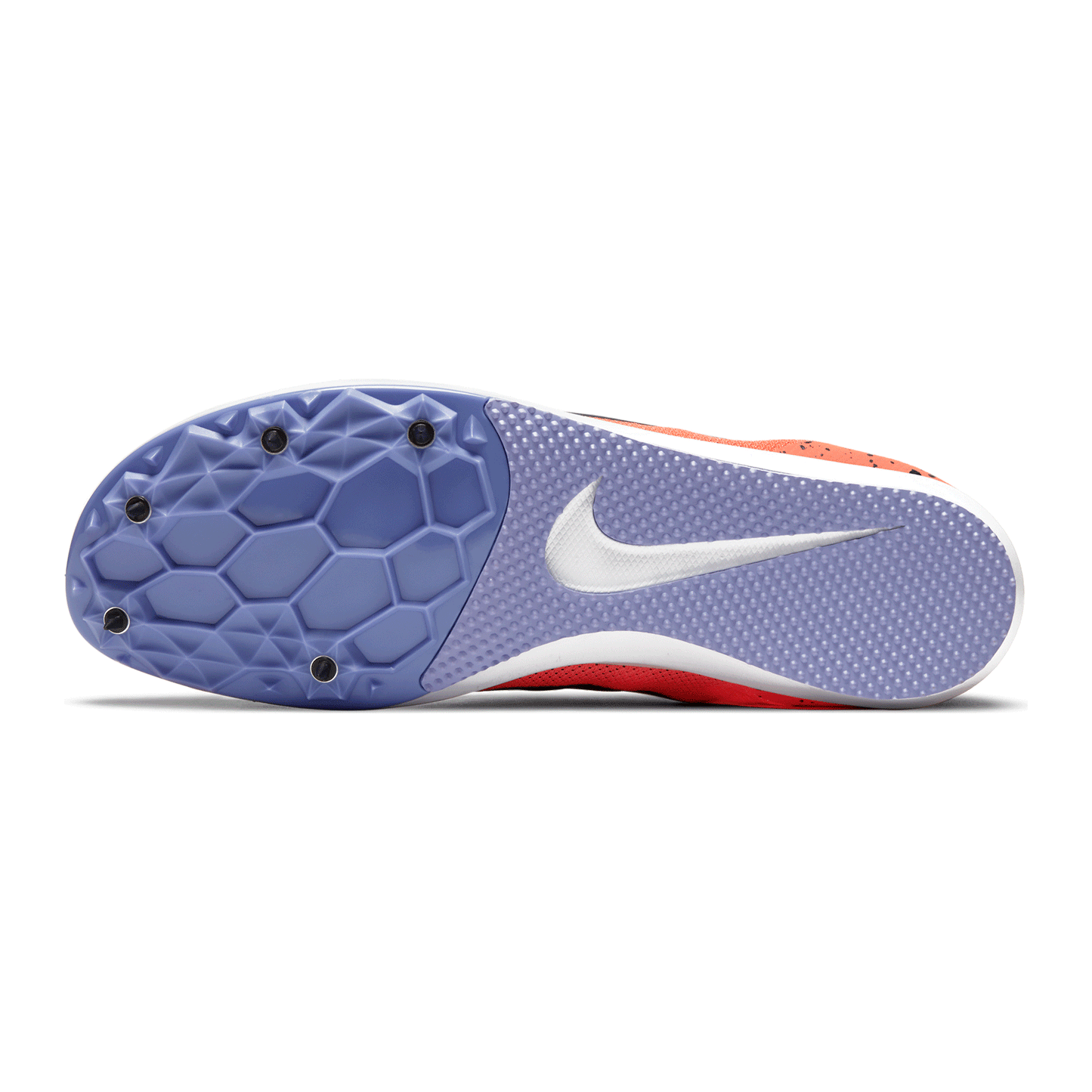 Unisex Zoom Rival D 10 Track Spike - Bright Mango/Blackened Blue/Purple Pulse-Regular (D)