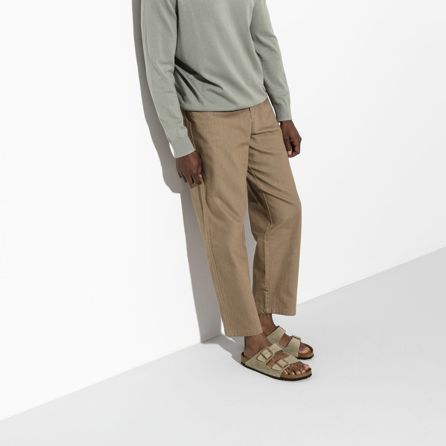 Arizona Soft Footbed Sandal - Taupe Suede - Regular/Wide