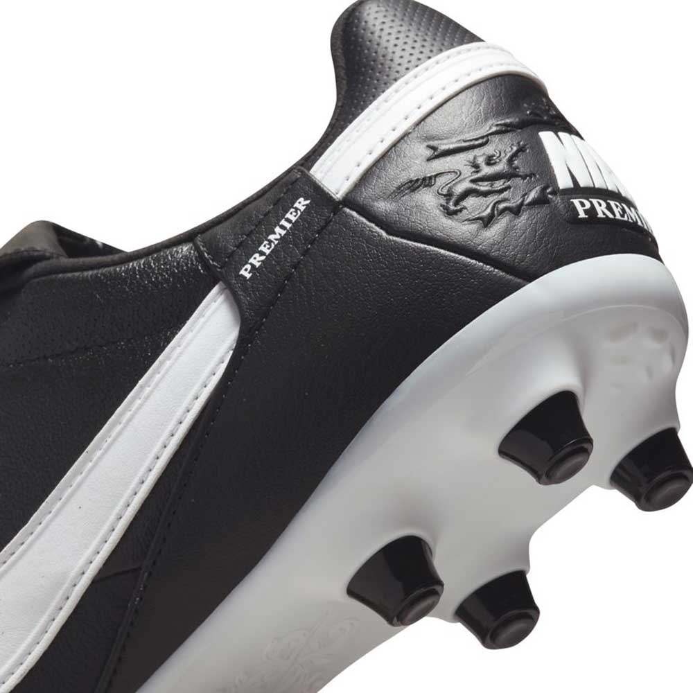 Unisex Premier III FG Soccer Shoe- Black/White