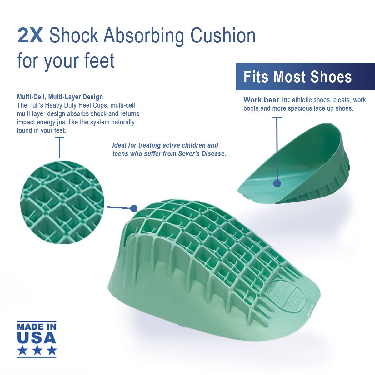 Tuli's® Heavy Duty Heel Cups™