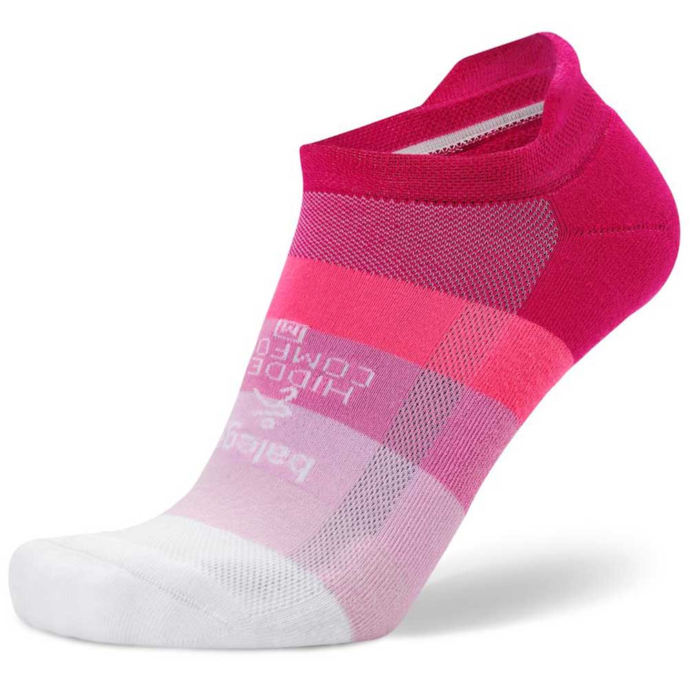Unisex Hidden Comfort Socks - Neon Pink/White