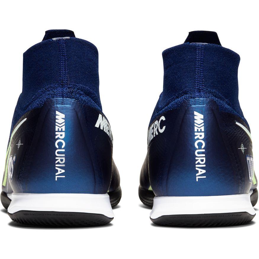 Unisex Superfly 7 Elite MDS IC Soccer Cleat - Blue Void/White/Black/Metallic Silver