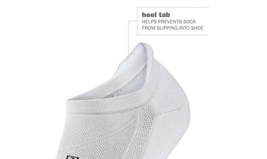 All Gender Hidden Comfort No Show Socks - White